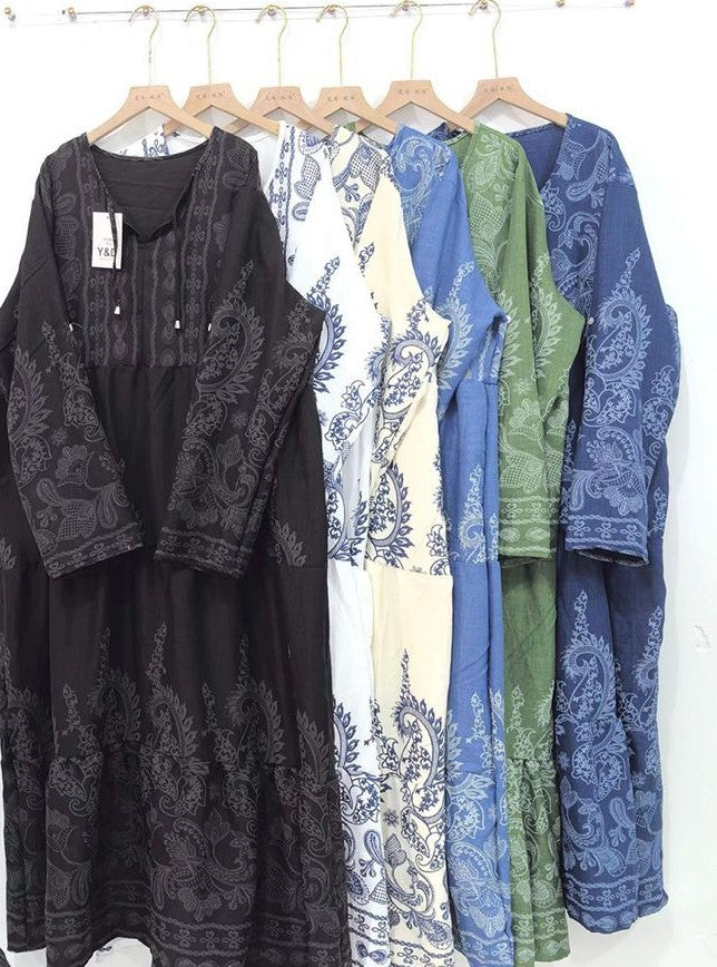 Paisley Print Long Kurta