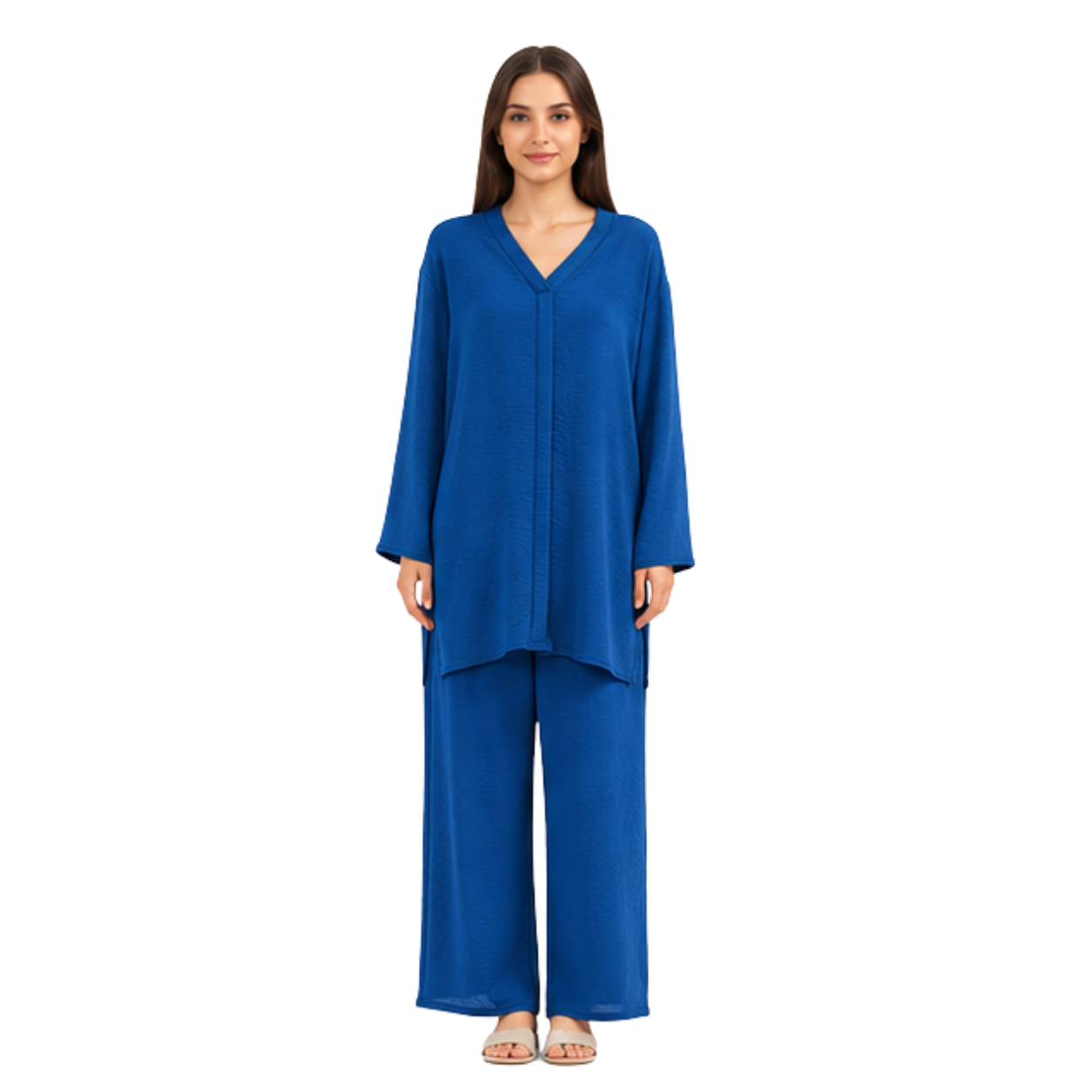 Women's Viscose Two Piece Cord Set | Comfortable Co-Ord Set for Casual & Everyday Wear