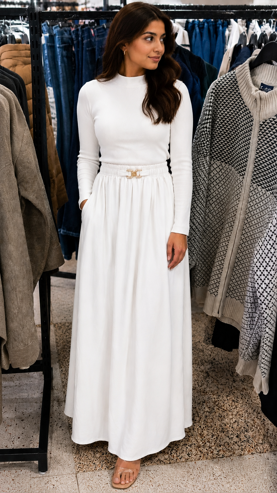 Modest Maxi Skirt Set for Women