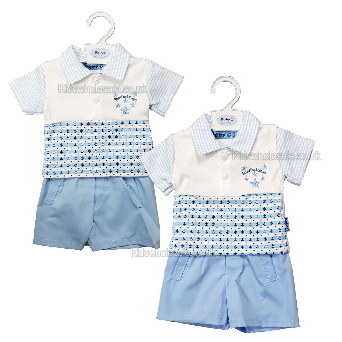Premature Boys 2 Set - Nautical stars - 3/8lbs - (7510) NEW - Kidswholesale.co.uk