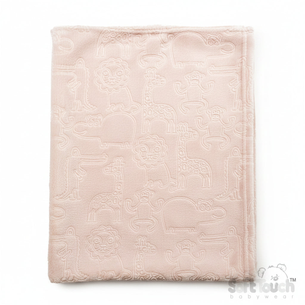 Animal Embossed Flannel Wrap