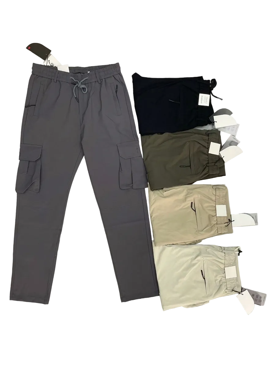 Slim-Fit Cargo Chinos
