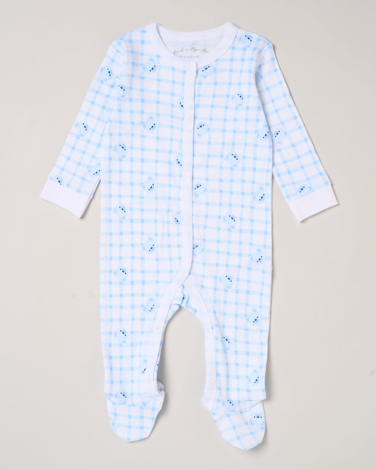 5pc Baby Mesh Bag Gift Set - Blue Happy Bear (NB-6m) H12814NB
