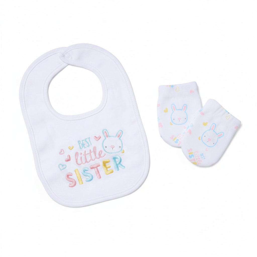 Baby Mesh Bag Gift Set - Best Little Sister