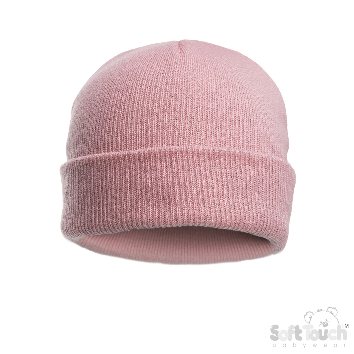 PINK INFANTS INFANTS ACRYLIC BRUSHED HAT - (NB-12 Months) (PK6) H702-P