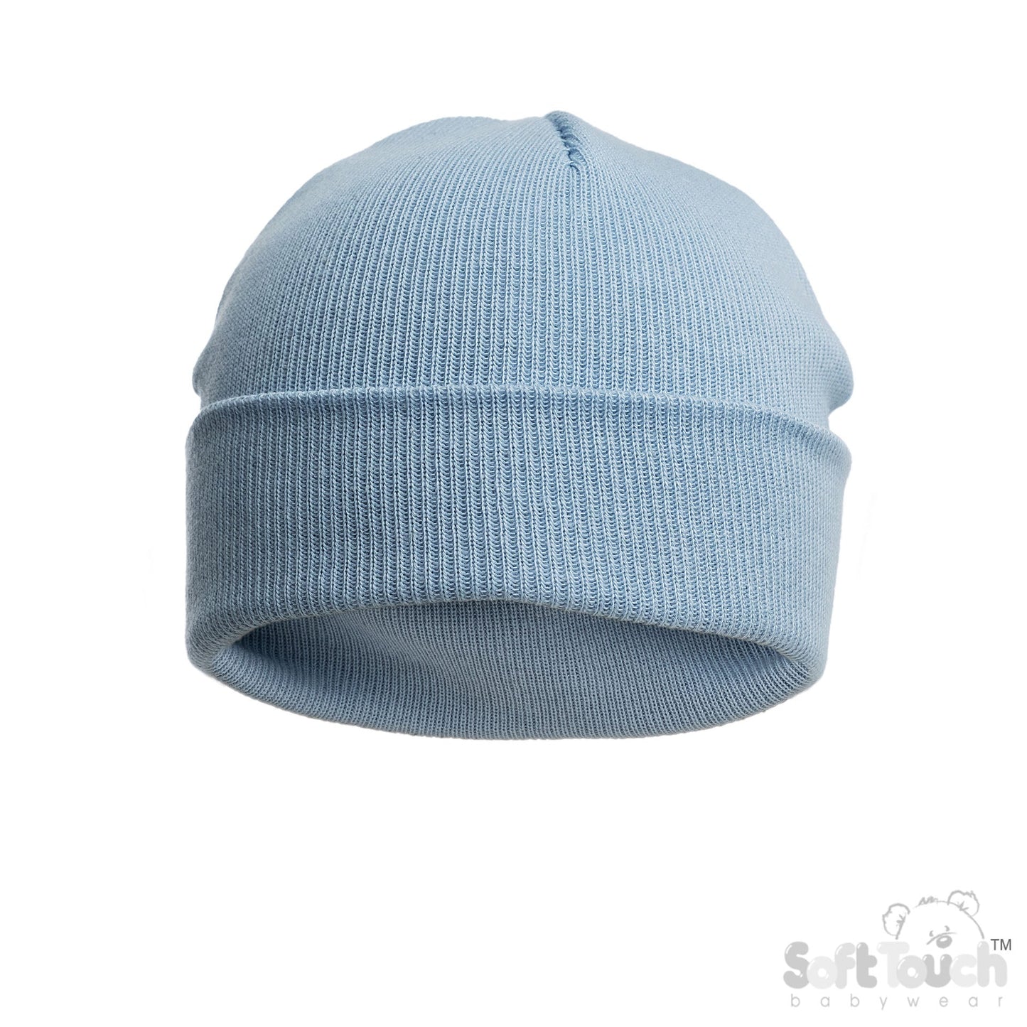 BLUE INFANTS COTTON BEANIE HAT (NB-12) (PK6) H704-C-B