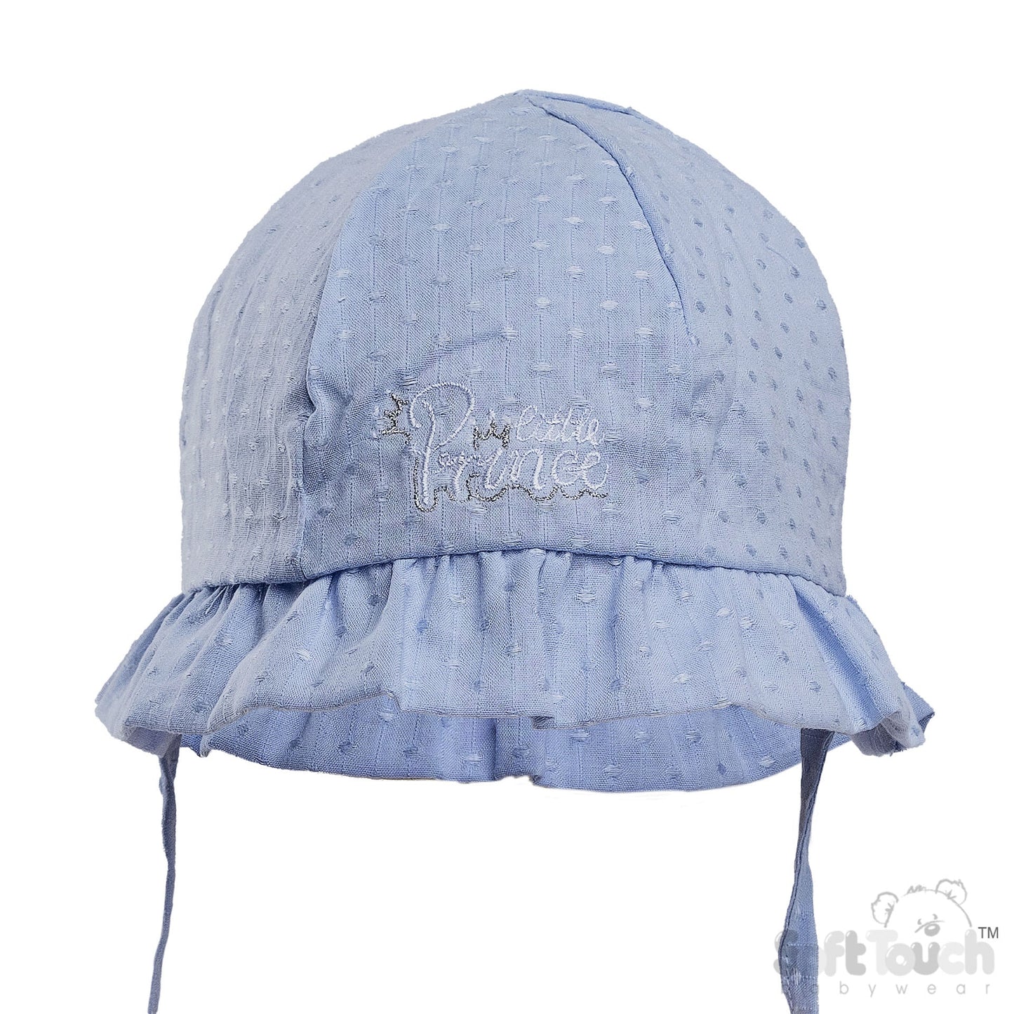 BLUE HAT W/LITTLE PRINCE EMB (0-24 M) (PK 6) H86-B