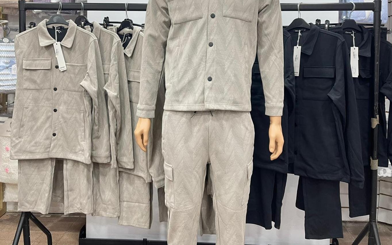 Textured Shacket Set