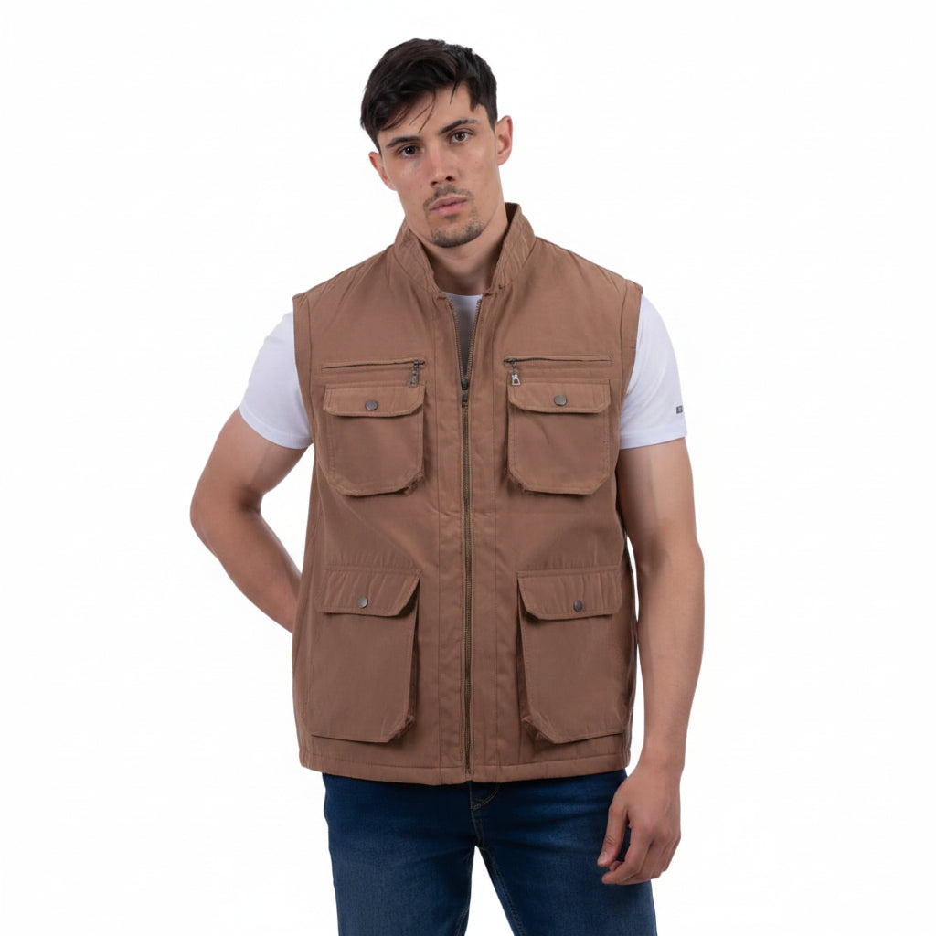 Men's Multi-Pocket Utility Vest | Lightweight Cargo Gilet