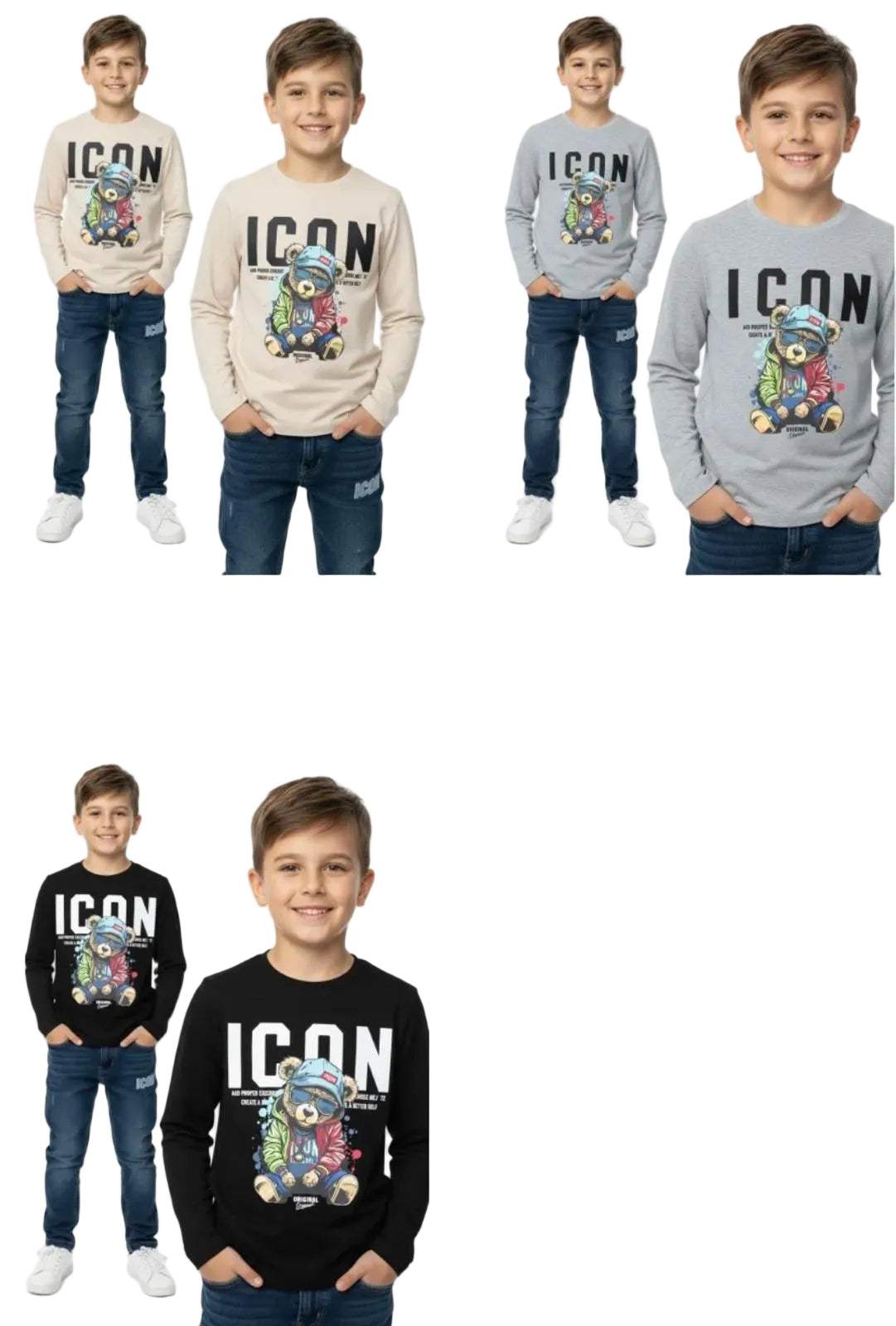 Kids Icon Bear T-Shirt | Boys Graphic Tee