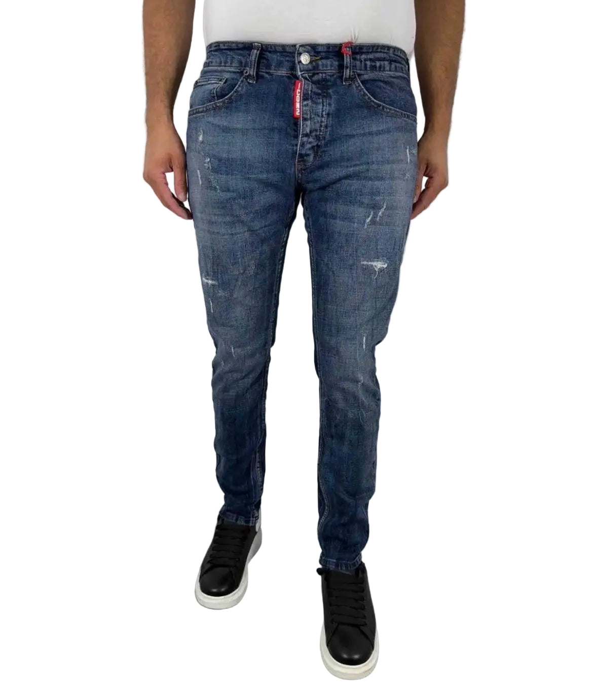 Men's Slim-Fit Distressed Jeans | Modern Casual Denim