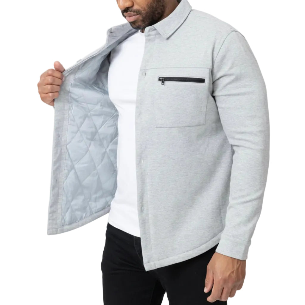 Men's Quilted Lining Shacket | Shirt Jacket for Men