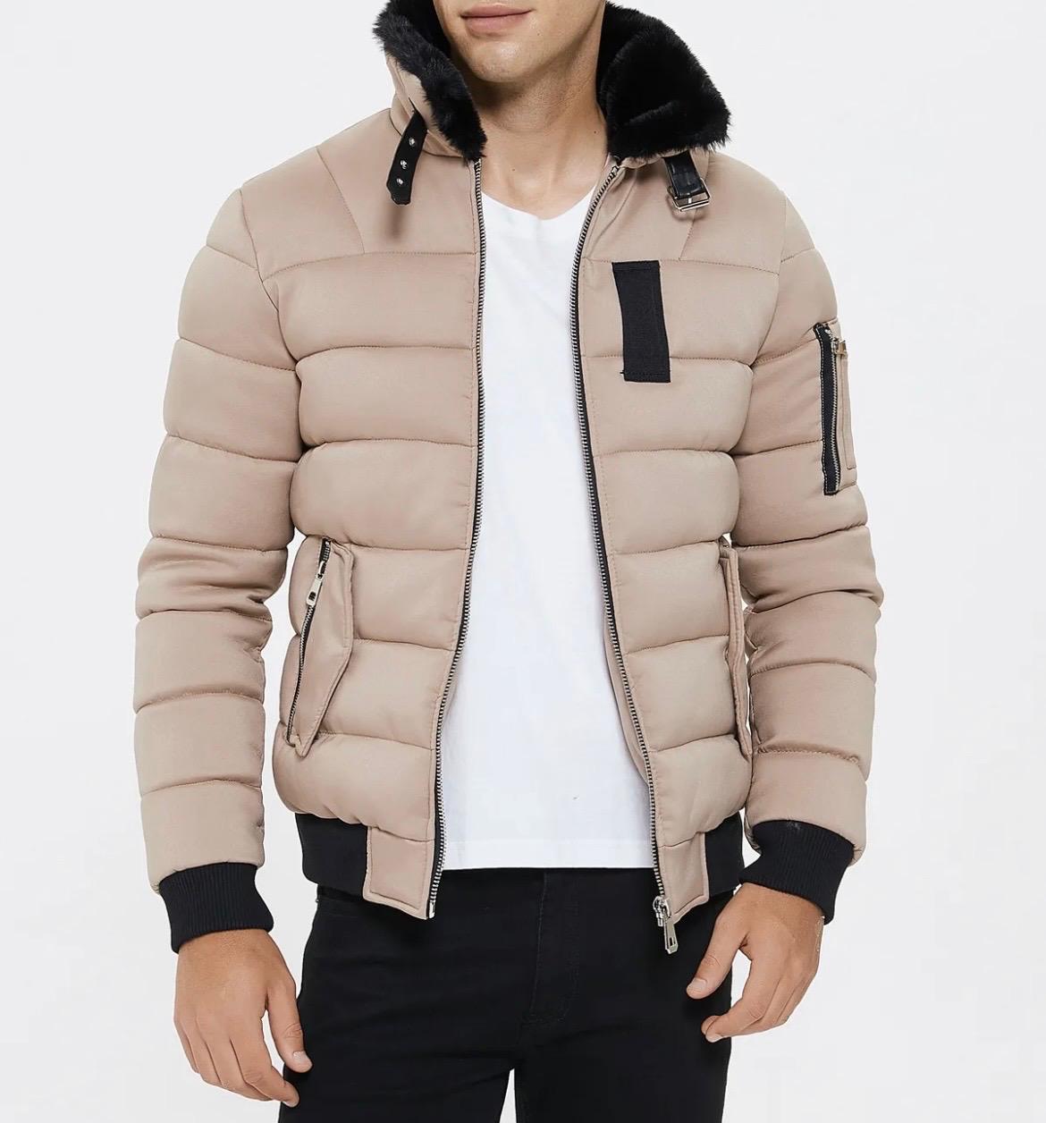 Faux-Fur Collar Puffer