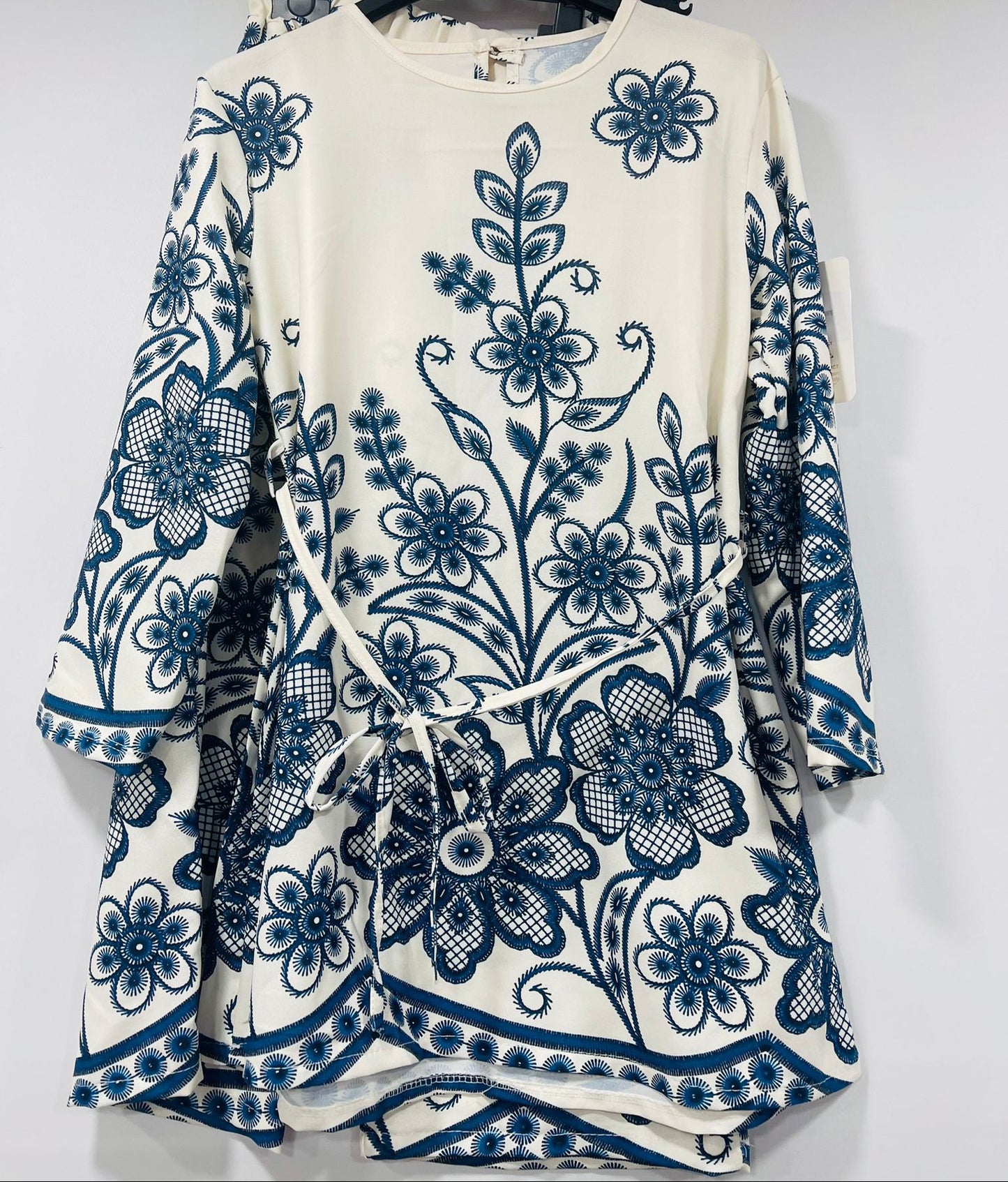 Floral Print Longline Tunic and Trousers Set