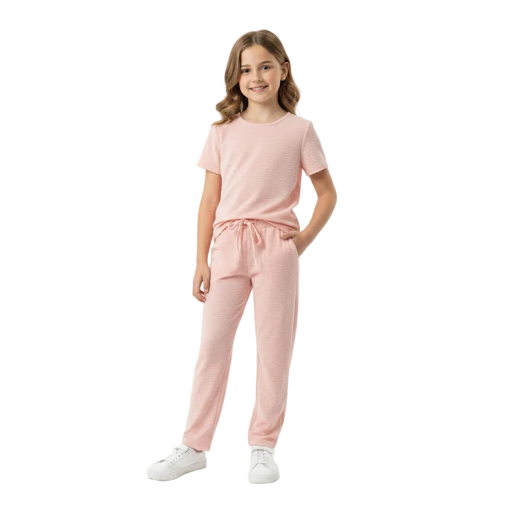 Girls 2-Piece Co-ord Set | T-Shirt & Shorts Summer Outfit
