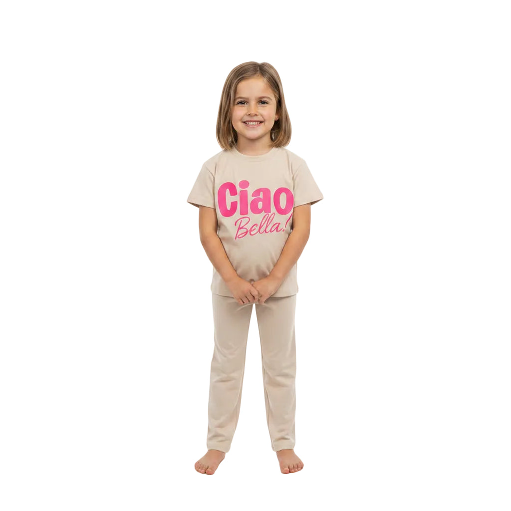 Girls Printed 2-Piece Co-ord Set | Summer T-Shirt & Shorts Set