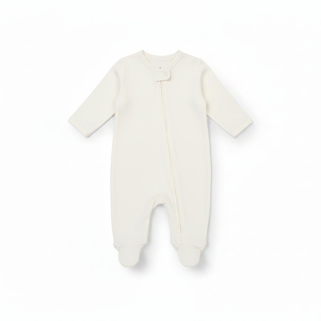 Plain Cream Sleep Suit