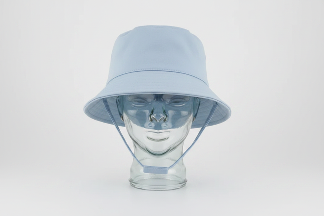PLAIN BUCKET HAT WITH CHIN STRAP (1-4 YEARS) 0193X