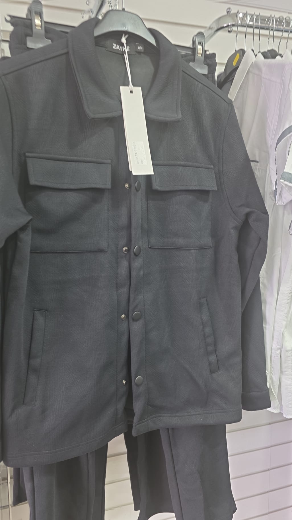 Textured Shirt-Jacket Co-ord Set