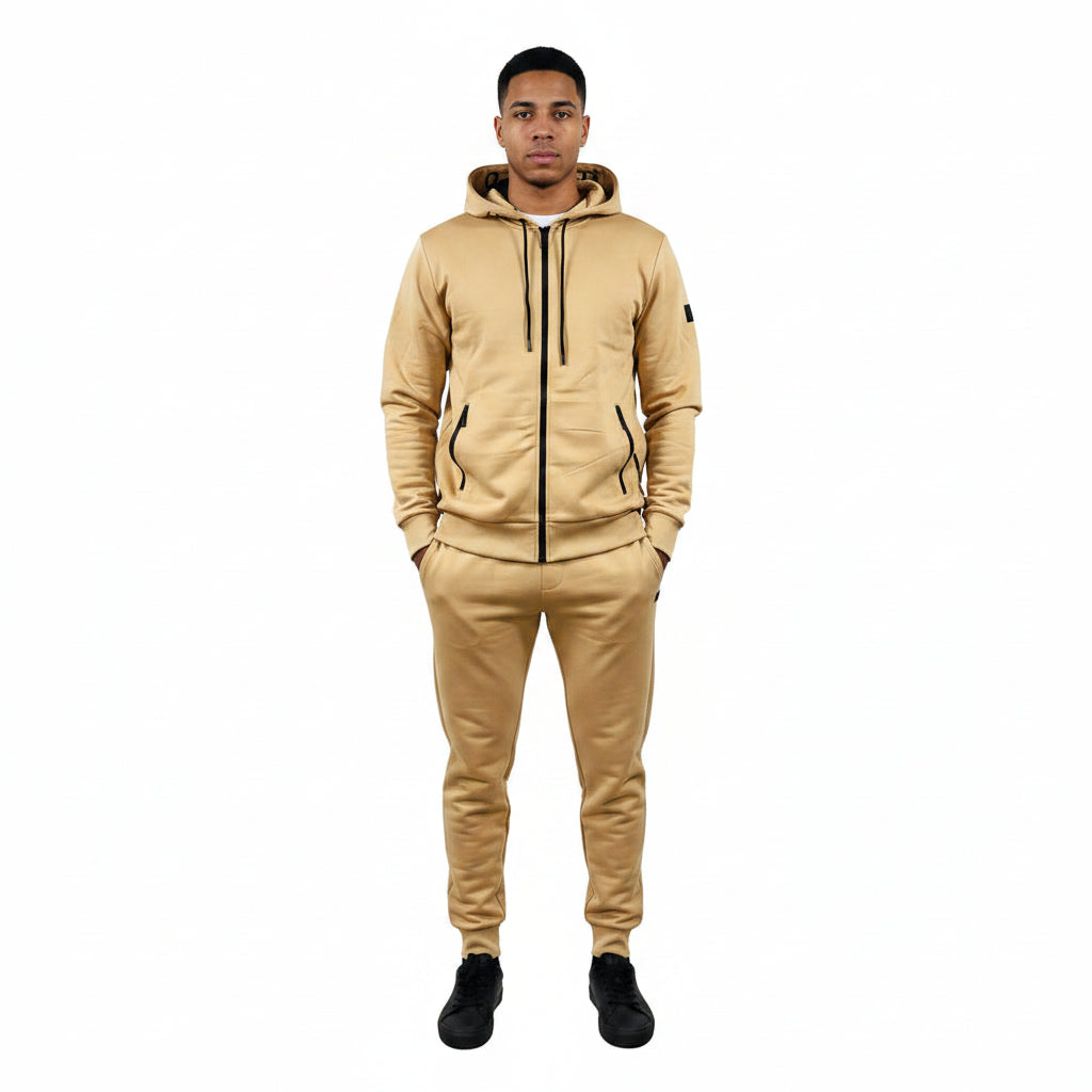 Urban Zip-Up Hoodie and Jogger Tracksuit Set