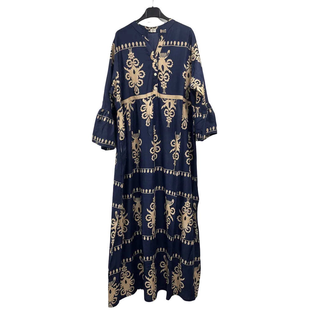 Women's Traditional Motif Print Long Kurti | Elegant Casual Wear
