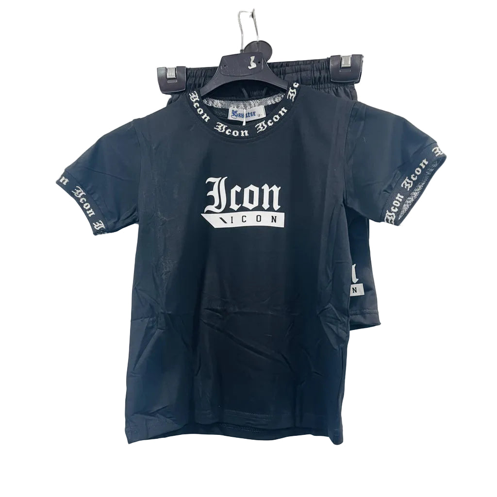 Boys Icon Printed T-Shirt & Shorts Set