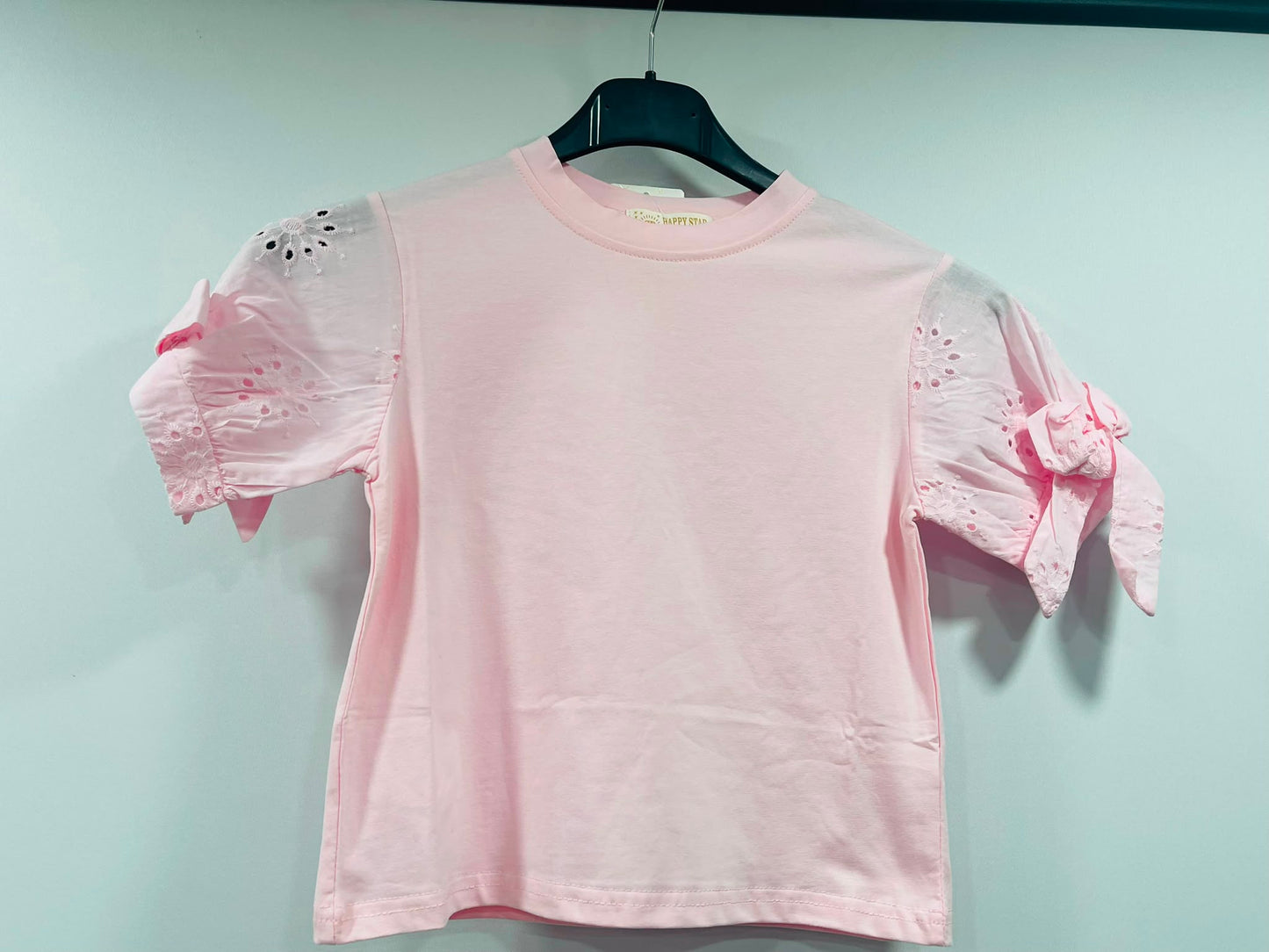 Cute Short-Sleeve Blouses with Tie-Detail Sleeves