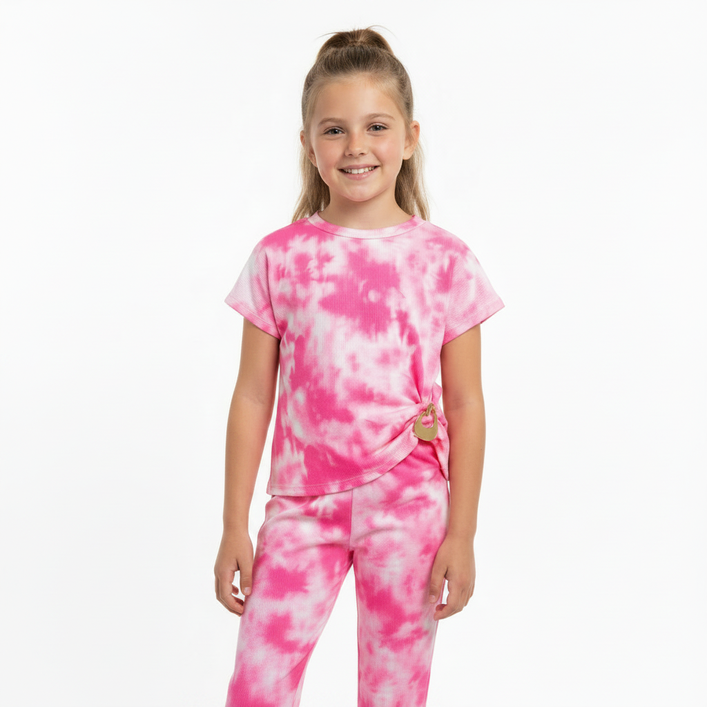 Summer Tie-Dye Co-ord Set with Side Buckle Detail | 2 Piece Outfit