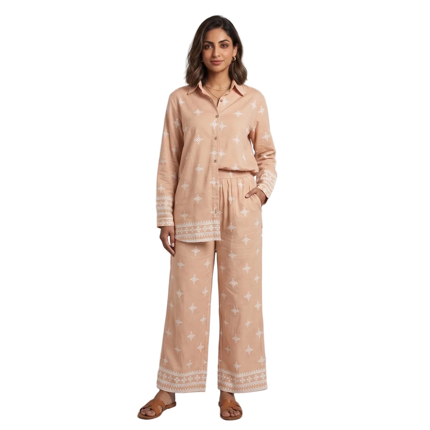 Women's Cotton Printed Co-Ord Set | Casual Two-Piece Outfit