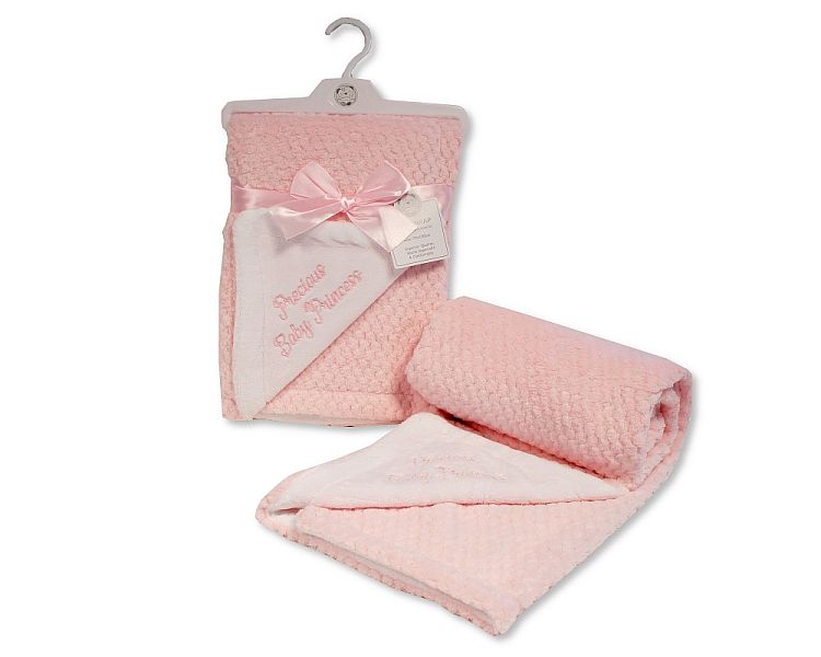 Baby Girls 2 Layer Waffle Wrap Blanket