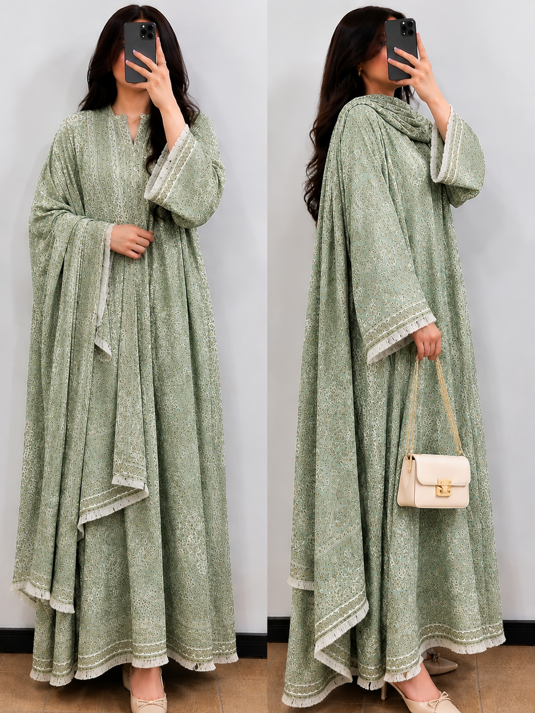 Pashmina abaya and scarf