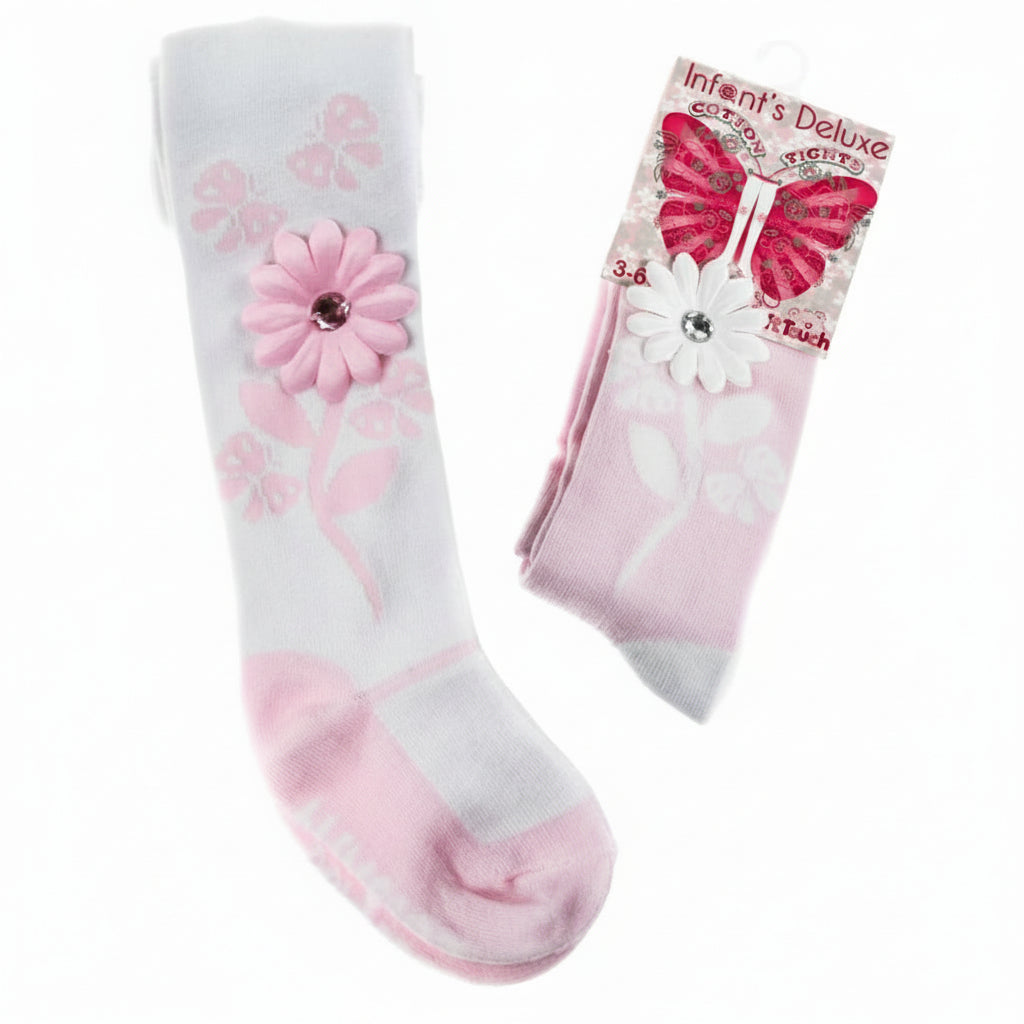 INFANTS FLOWER GIFT TIGHTS: GT60 - Kidswholesale.co.uk