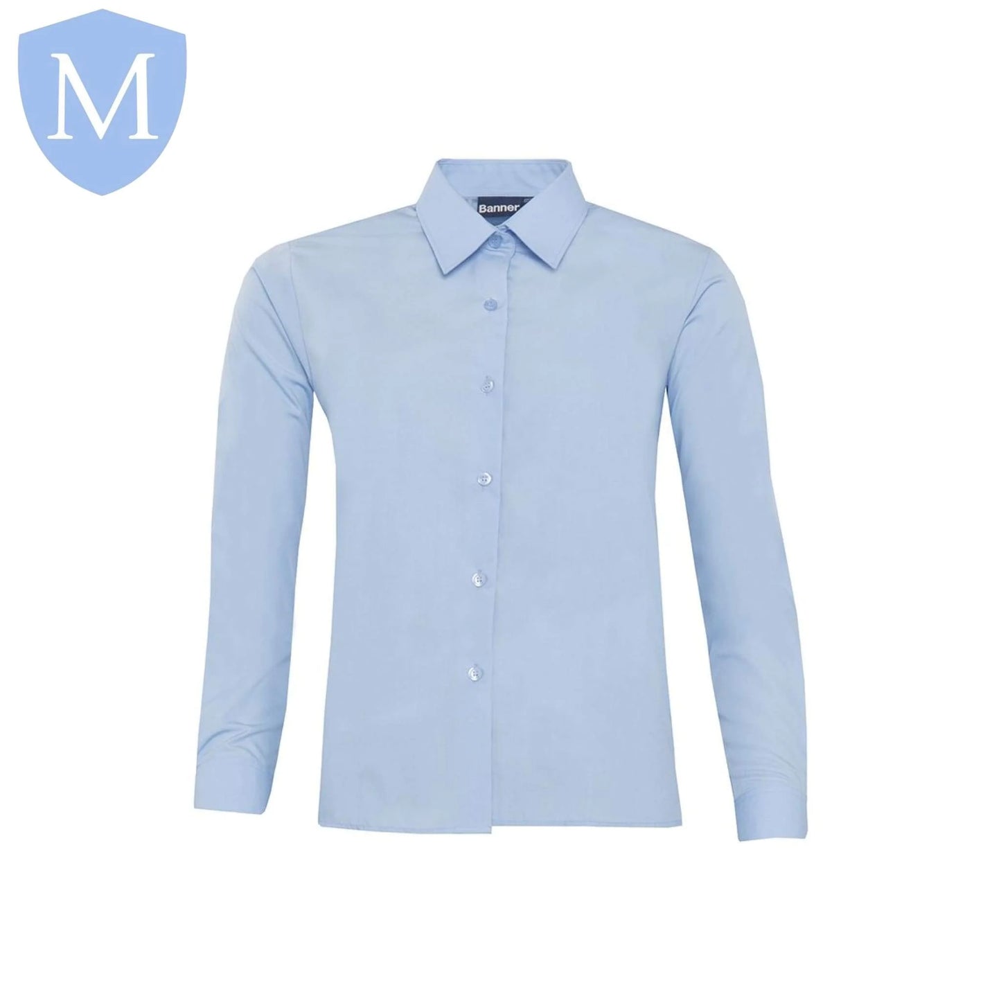 Plain Boys Full Sleeved Shirt - Sky Blue (Single)