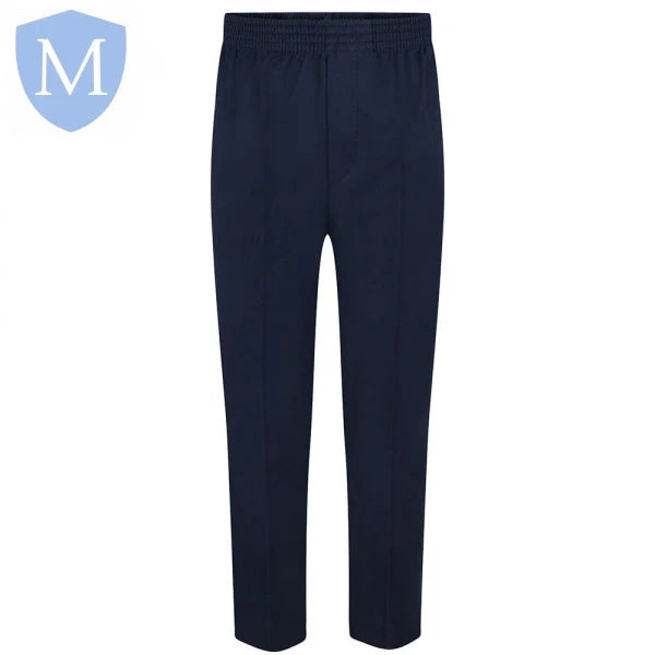 Plain Boys Pull Up Trouser Navy