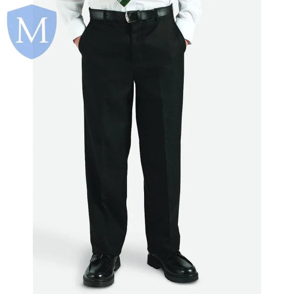 Plain Boys Standard Baby Gab Trouser Black