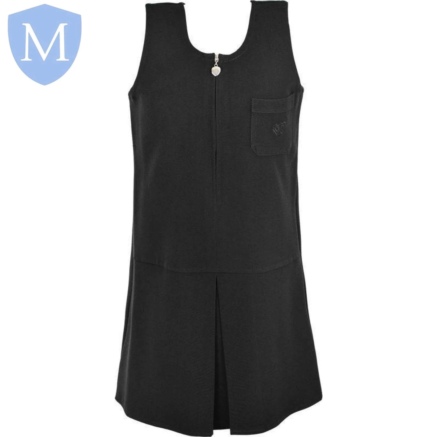Plain Girls Pinafore - Black (POA)