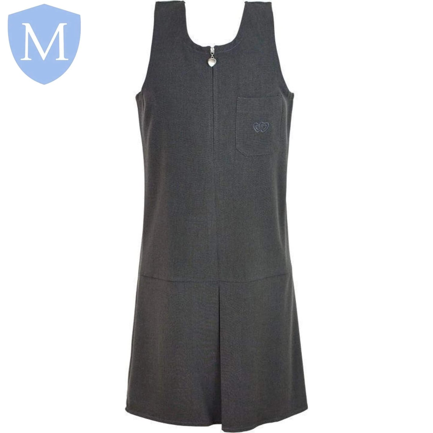 Plain Girls Pinafore - Mid Grey (POA)