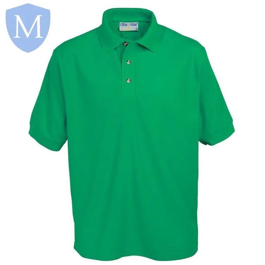 Plain Unisex Short Sleeve Polo Shirt - Emerald Green (POA) - MANSURI FASHIONS