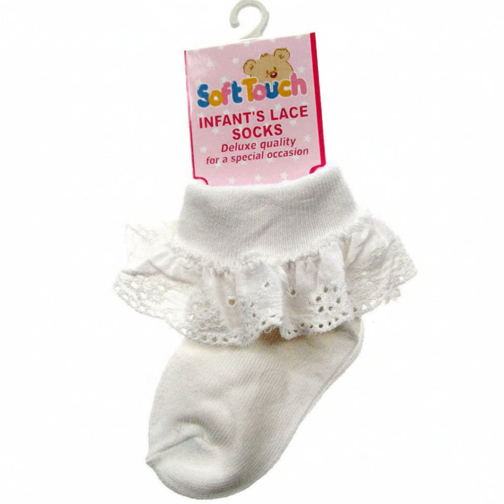 INFANTS COTTON LACE SOCKS