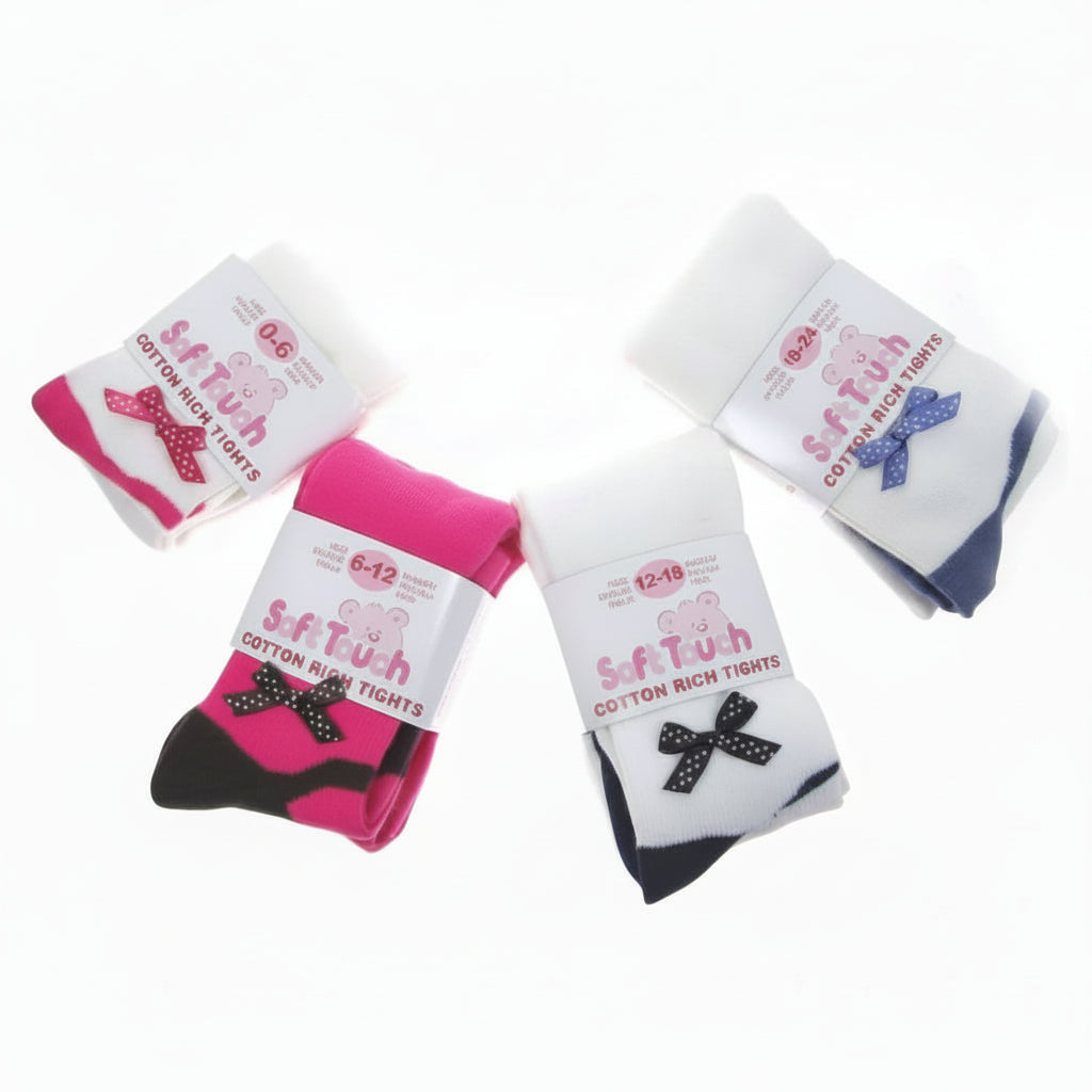 INFANTS COLOURED SOLE TIGHTS: T20-STR - Kidswholesale.co.uk
