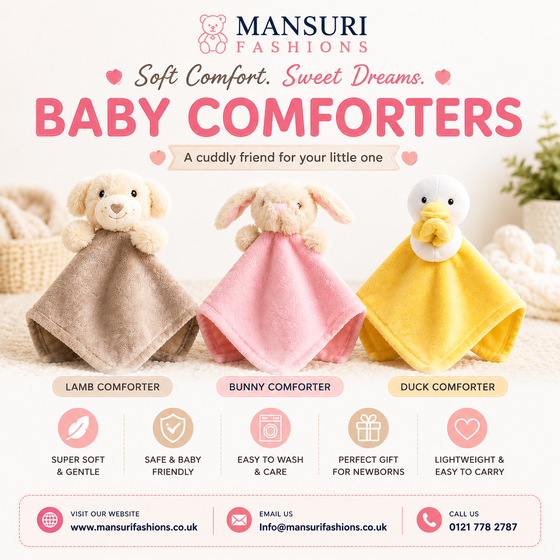 newborn baby comforters