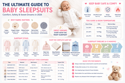 Baby Sleepsuits: The Complete Guide to Comfort & Safe Sleep - MANSURI FASHIONS