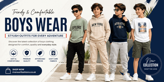 Boys Wear | Trendy Boys Clothing & Outfits UK - MANSURI FASHIONS