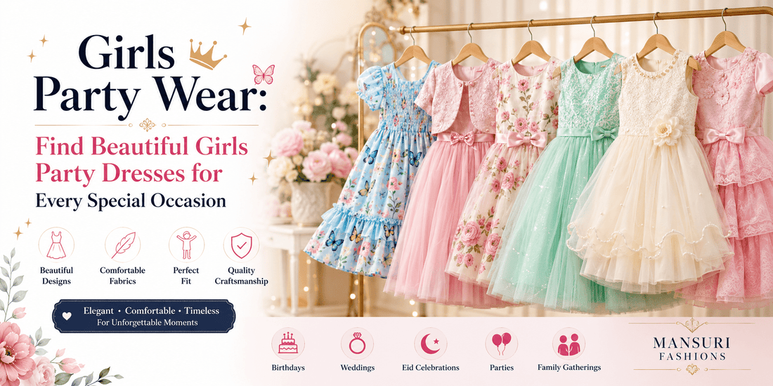 Girls Party Wear: Find Beautiful Girls Party Dresses for Every Special Occasion - MANSURI FASHIONS