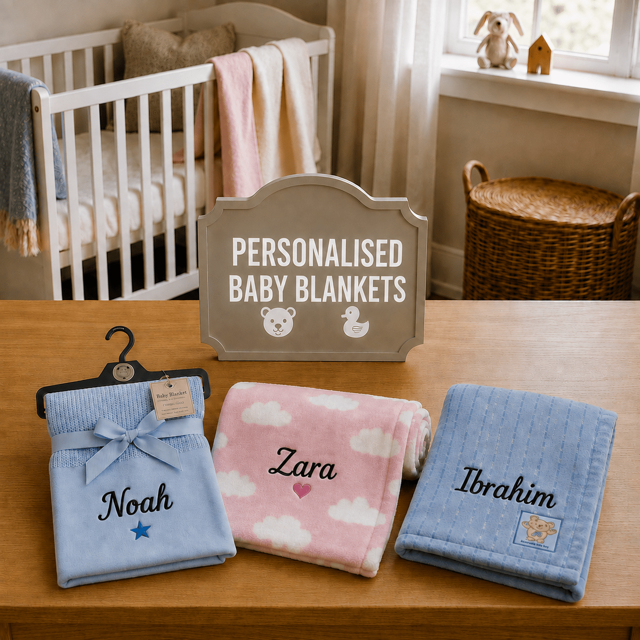 Personalised Baby Blankets - MANSURI FASHIONS