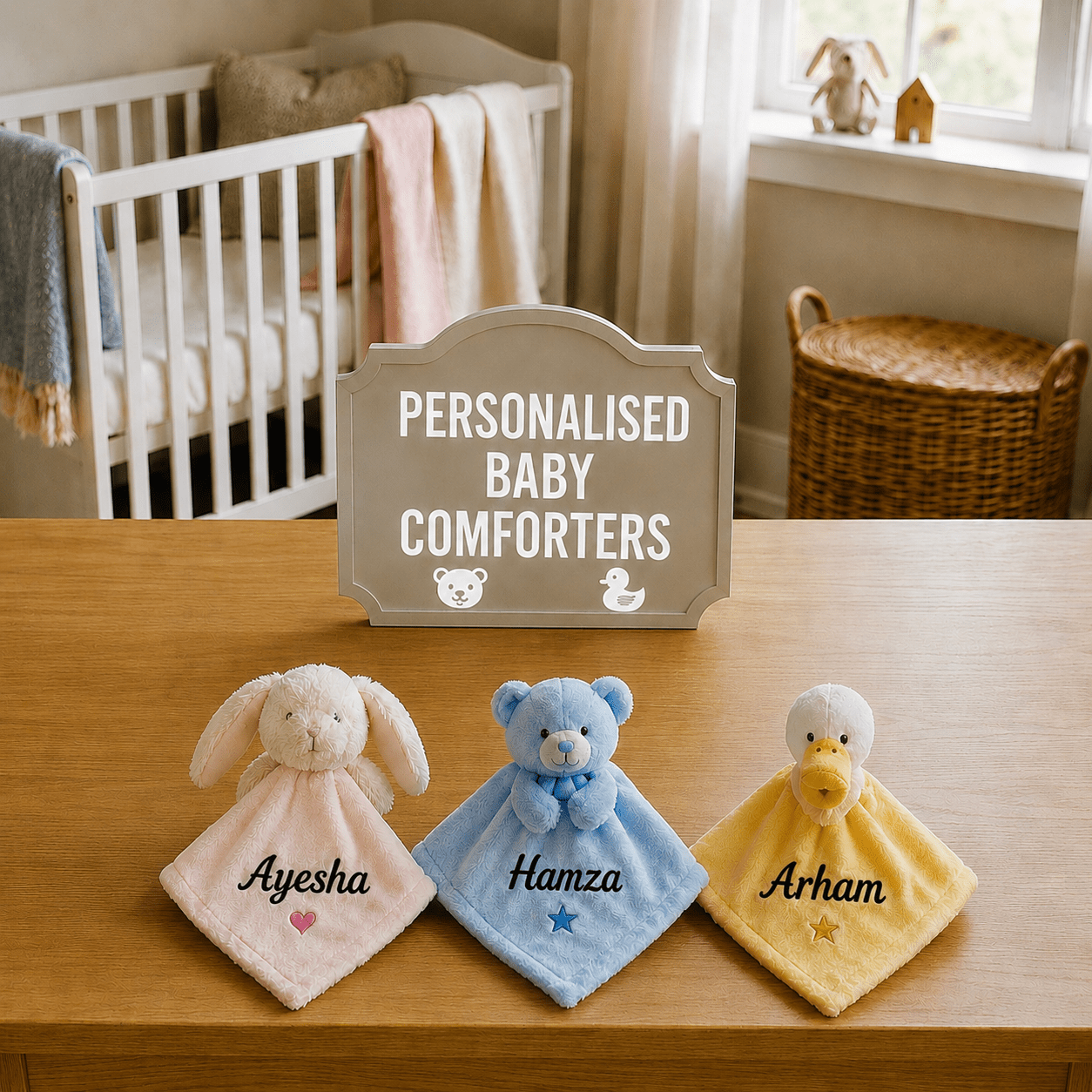 Personalised Baby Comforters - MANSURI FASHIONS