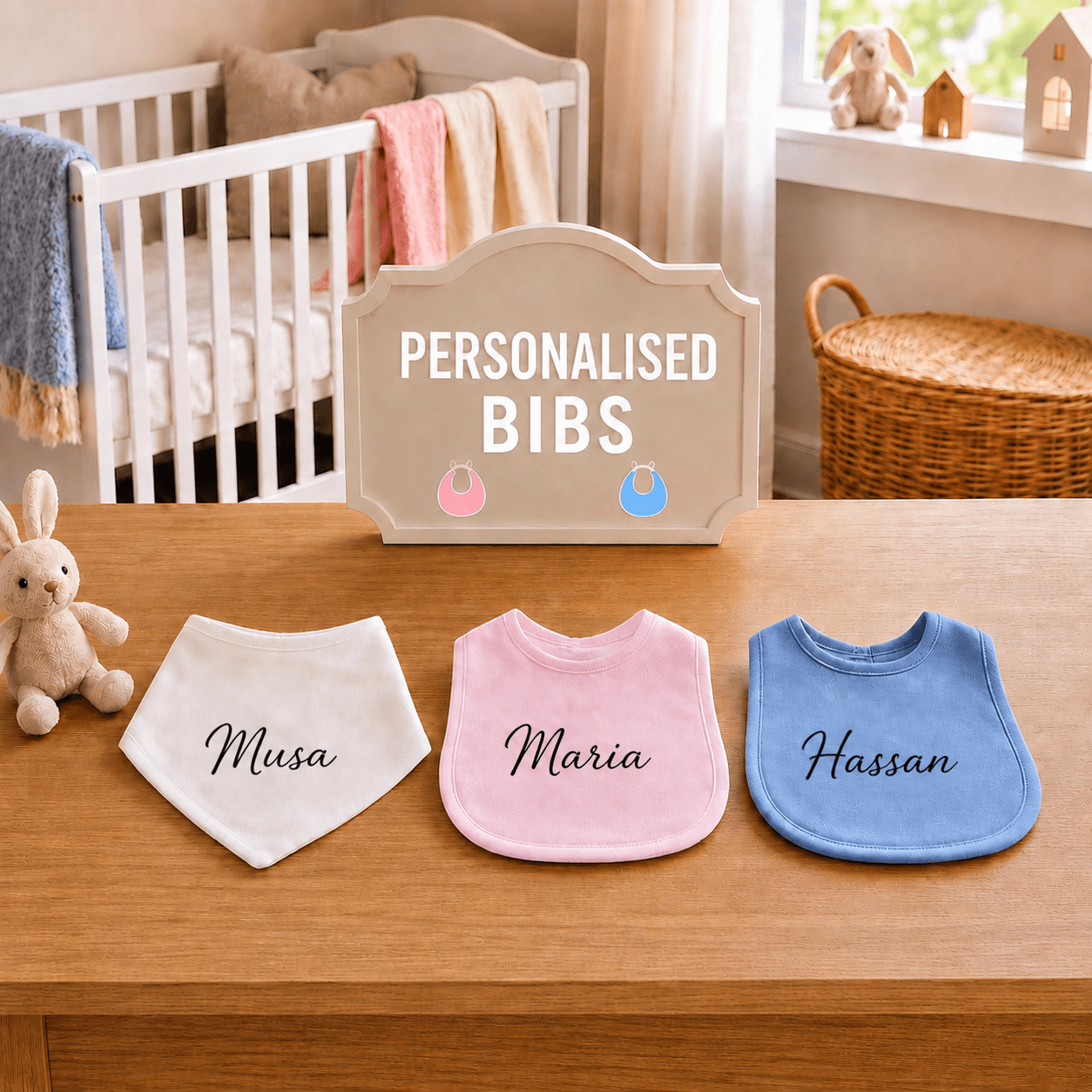 Personalised Bibs - MANSURI FASHIONS