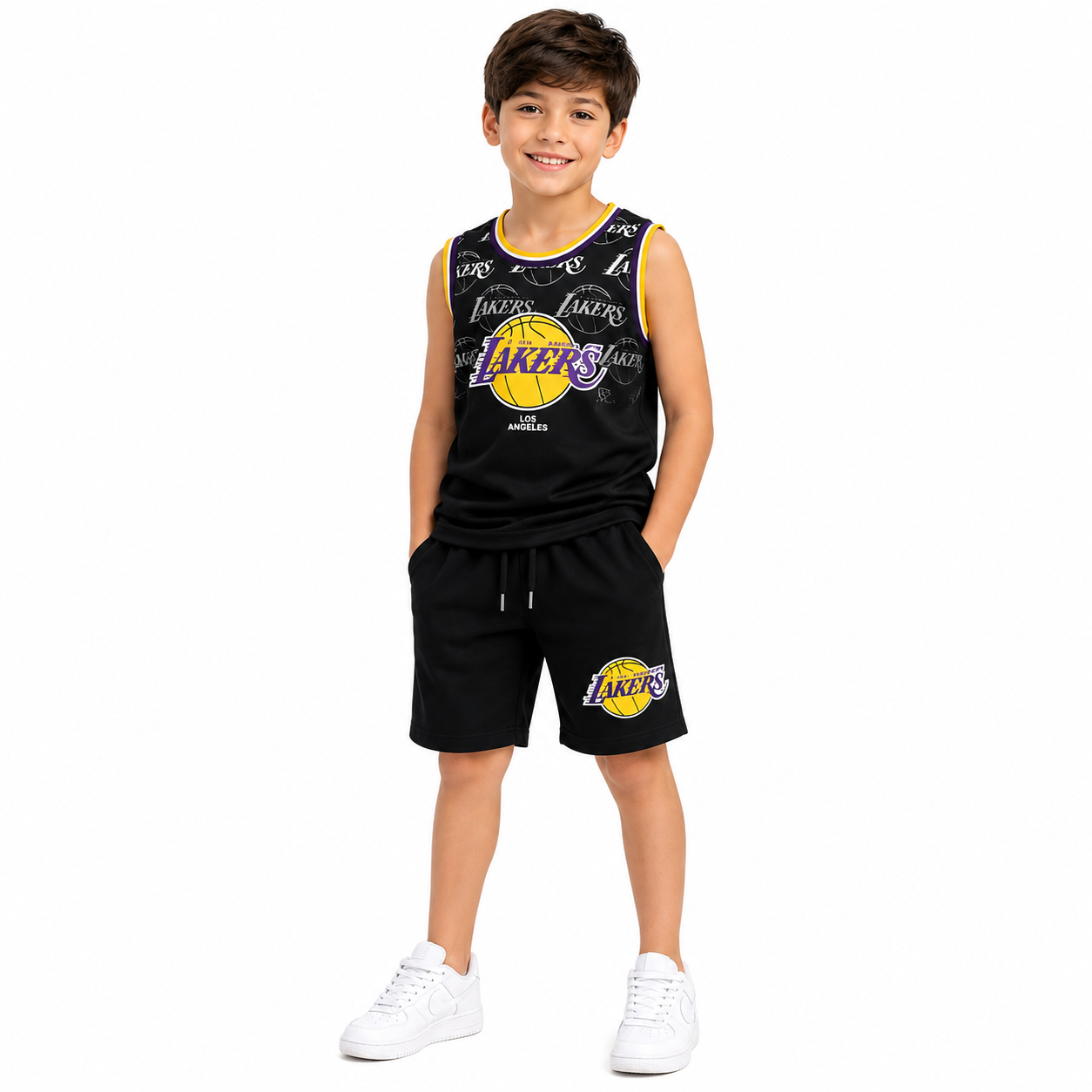 Boys Basketball Sleeveless Short Set