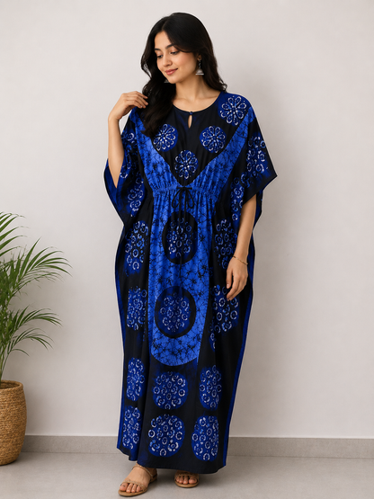 Elegant Batik Kaftan Dress for Women
