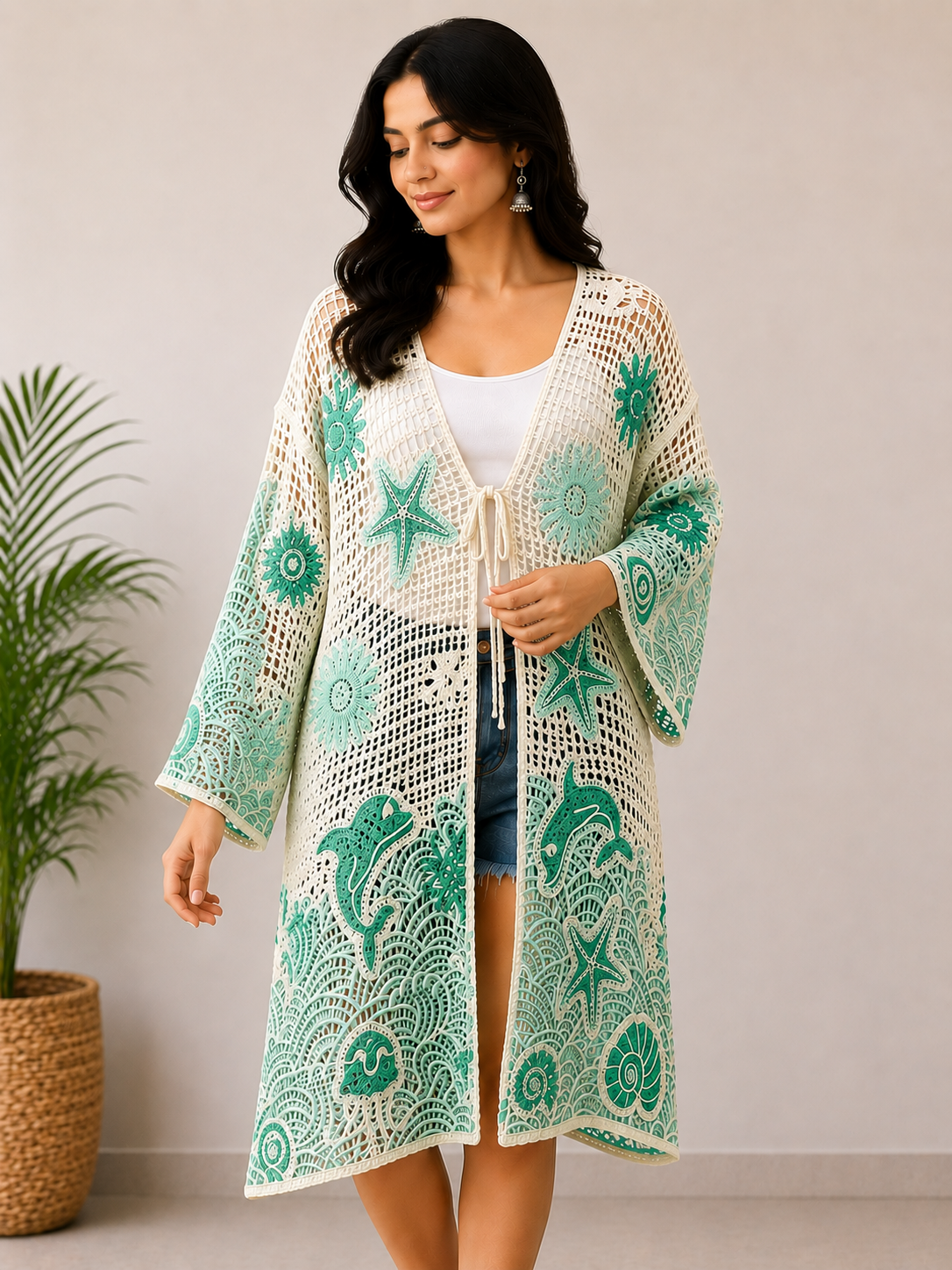 Summer Ocean-Inspired Crochet Cover-Up